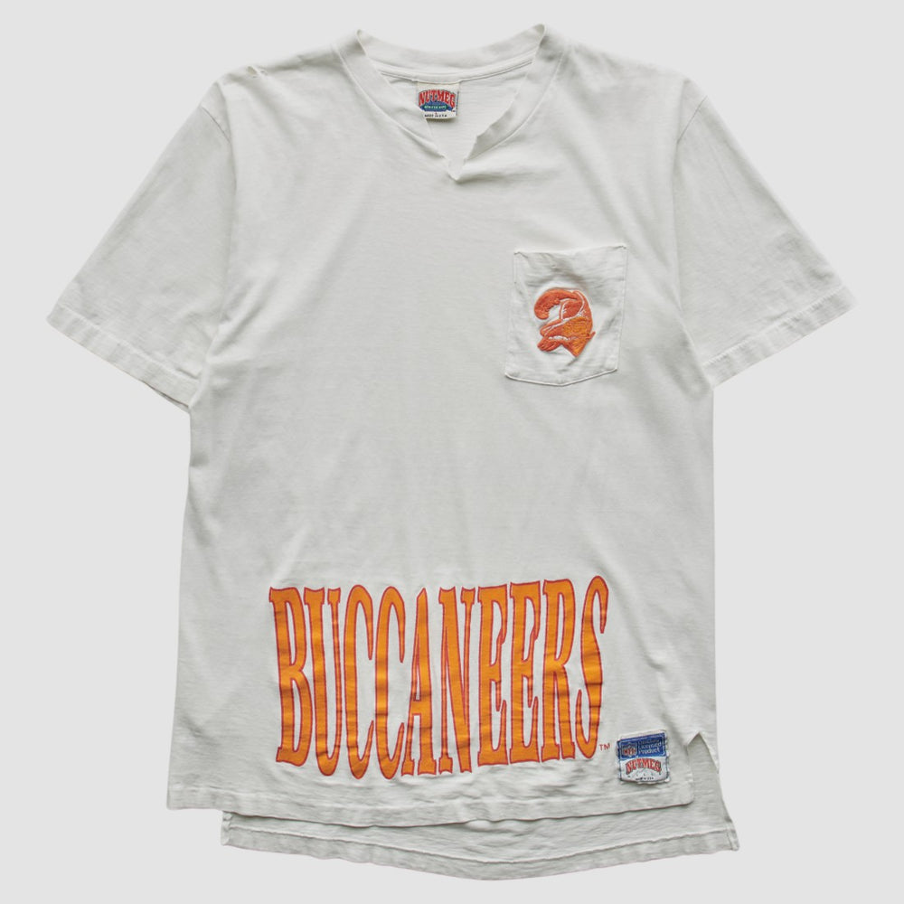 Tampa Bay Buccaneers Nutmeg Mills 90s T-shirt - White Vintage discount