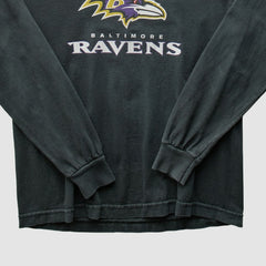 Baltimore Ravens Reebok 2000s Long Sleeve T-shirt - Black Vintage on sale