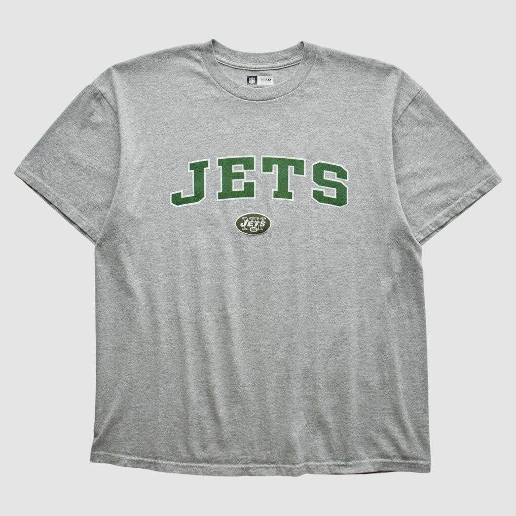 New York Jets 2010s T-shirt - Heather Gray Vintage on sale