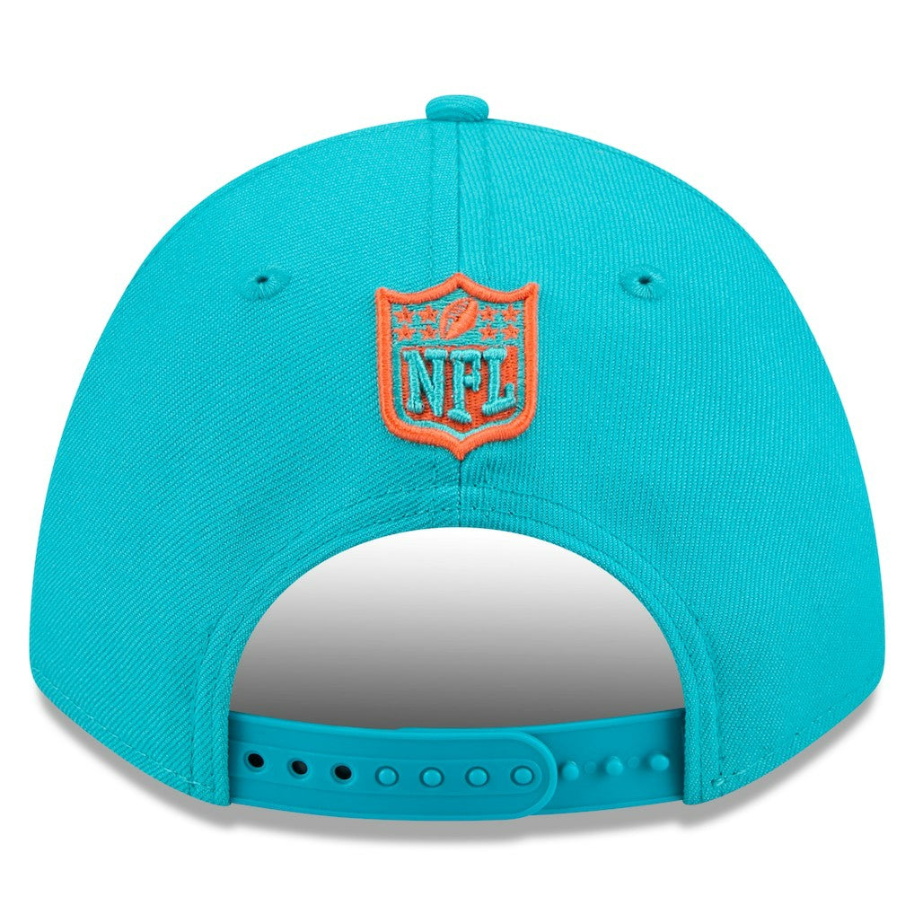 Miami Dolphins New Era Spain Side Patch 9FORTY M-Crown Adjustable Hat - Aqua outlet