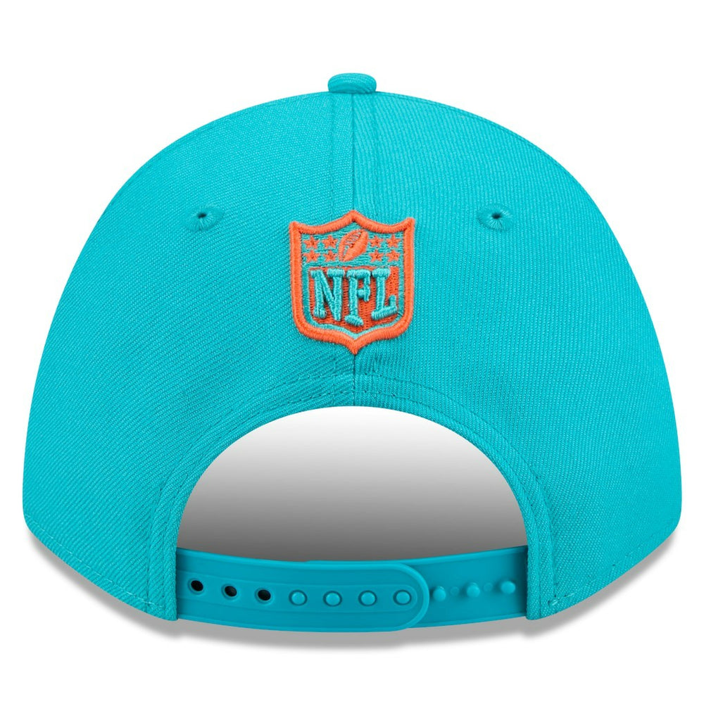 Miami Dolphins New Era Spain Side Patch 9FORTY M-Crown Adjustable Hat - Aqua outlet