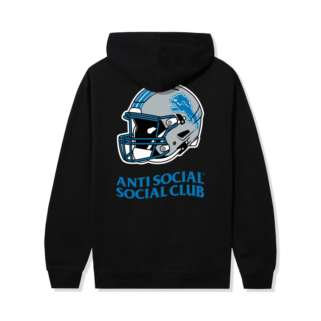 Detroit Lions AntiSocialSocialClub x NFL Unisex Impact Hoodie - Black for sale