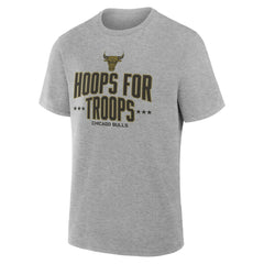Chicago Bulls Hoops For Troops T-Shirt sale - Gray shop