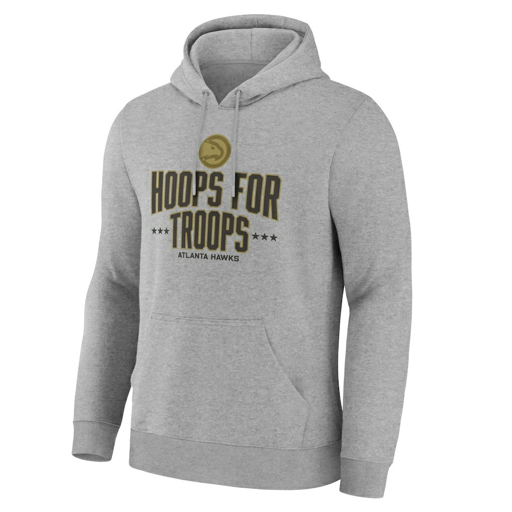 Atlanta Hawks Hoops For Troops Hoodie - Gray online