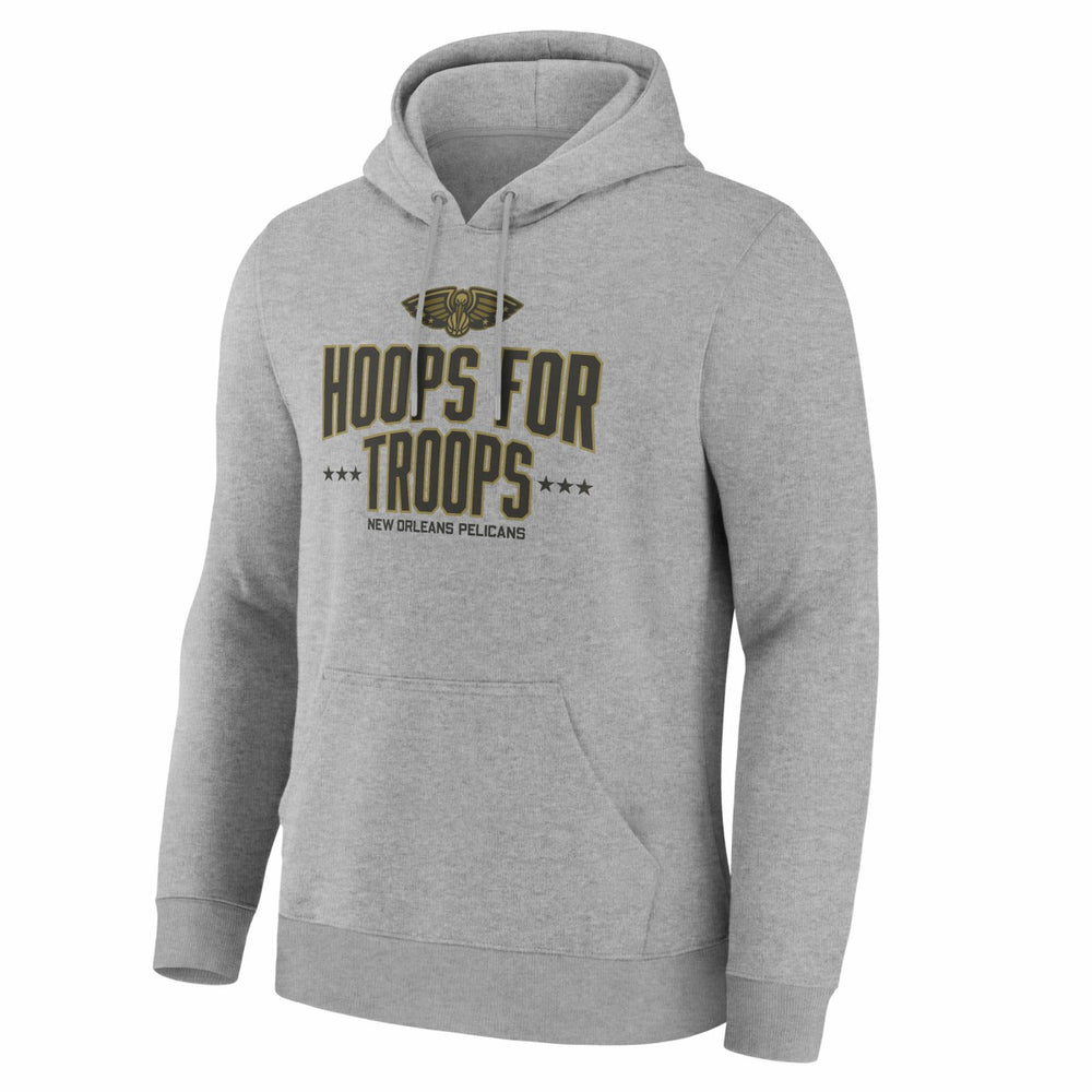 New Orleans Pelicans Hoops For Troops Hoodie - Gray for sale