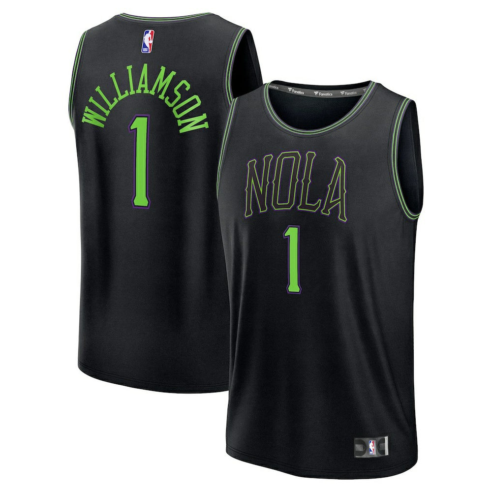 Zion Williamson New Orleans Pelicans 2025/26 City Edition Fast Break Jersey - Black | Fanatics discount