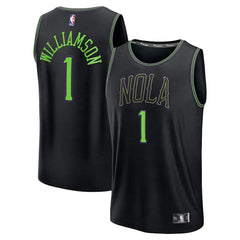 Zion Williamson New Orleans Pelicans 2025/26 City Edition Fast Break Jersey - Black | Fanatics discount