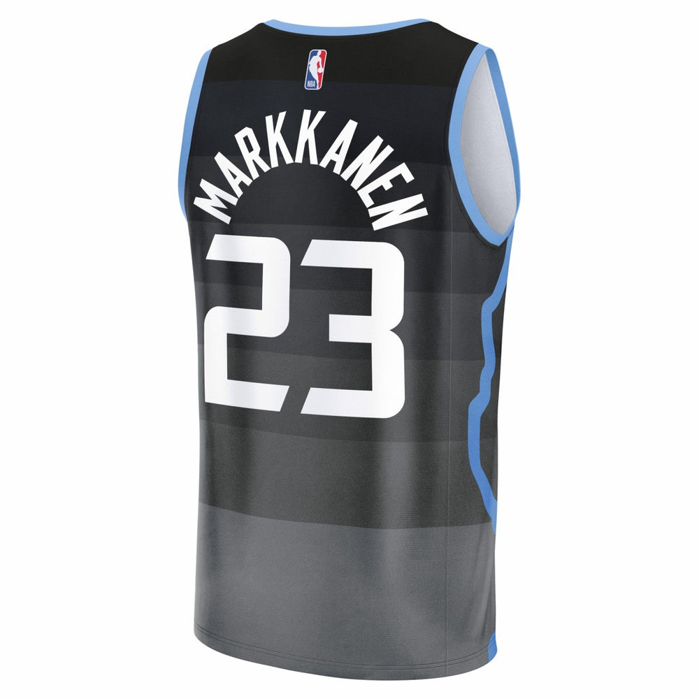 Lauri Markkanen Utah Jazz Youth 2025/26 City Edition Fastbreak Jersey - Black | Fanatics outlet