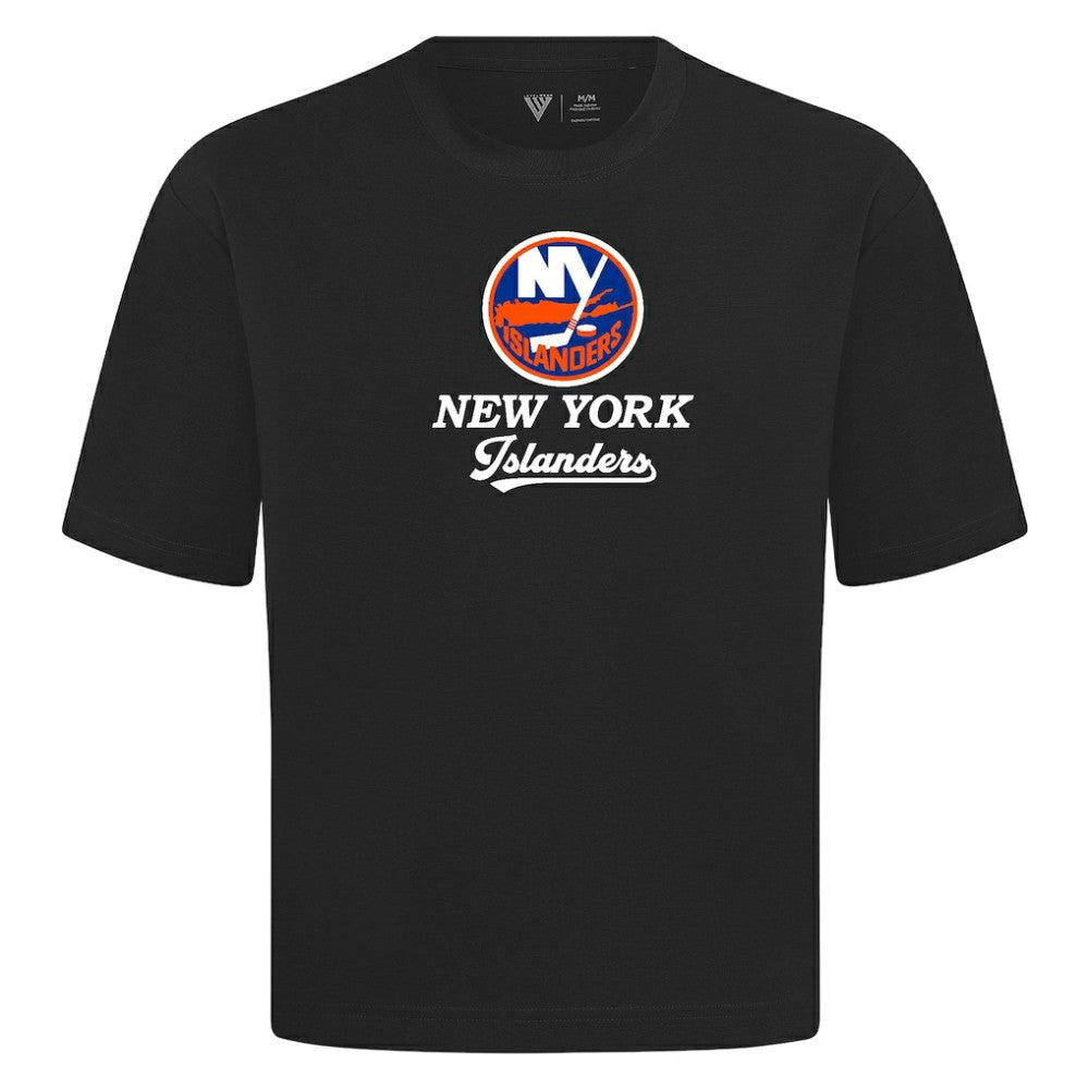 New York Islanders Levelwear Team Surge Luxe Signature Knit T-Shirt Black