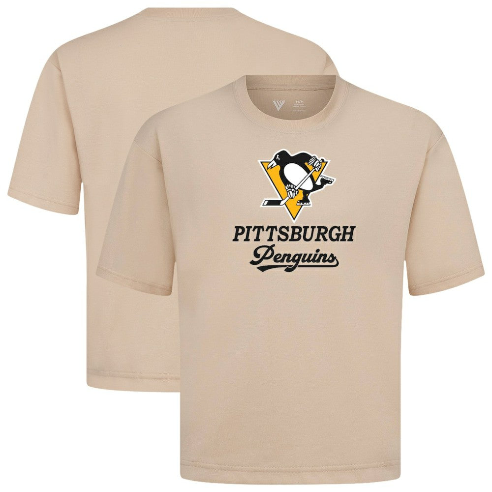 Pittsburgh Penguins Levelwear Team Surge Luxe Signature Knit T-Shirt Khaki