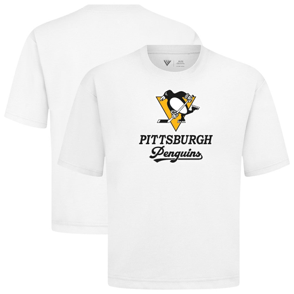 Pittsburgh Penguins Levelwear Team Surge Luxe Signature Knit T-Shirt White