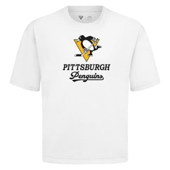Pittsburgh Penguins Levelwear Team Surge Luxe Signature Knit T-Shirt White