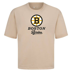 Boston Bruins Levelwear Team Surge Luxe Signature Knit T-Shirt Khaki