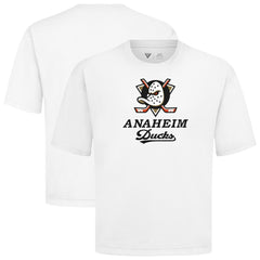 Anaheim Ducks Levelwear Team Surge Luxe Signature Knit T-Shirt White