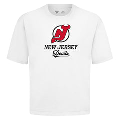 New Jersey Devils Levelwear Team Surge Luxe Signature Knit T-Shirt White