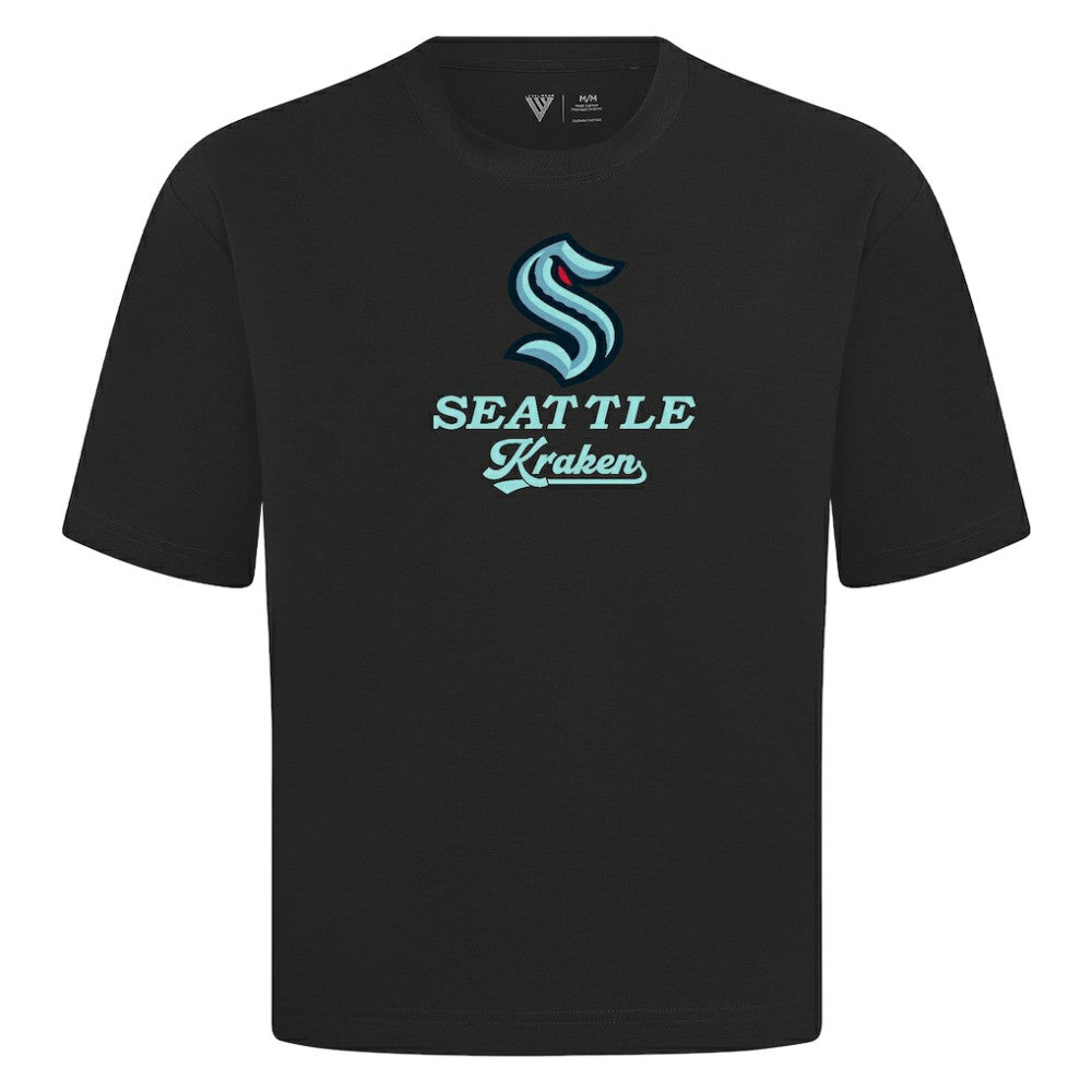 Seattle Kraken Levelwear Team Surge Luxe Signature Knit T-Shirt Black