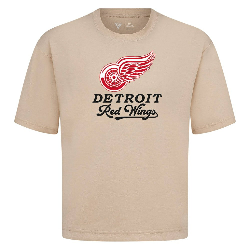 Detroit Red Wings Levelwear Team Surge Luxe Signature Knit T-Shirt Khaki