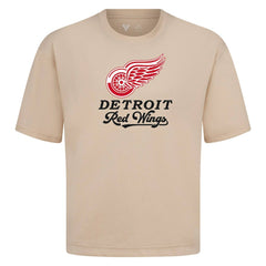 Detroit Red Wings Levelwear Team Surge Luxe Signature Knit T-Shirt Khaki