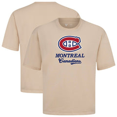 Montreal Canadiens Levelwear Team Surge Luxe Signature Knit T-Shirt Khaki