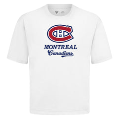 Montreal Canadiens Levelwear Team Surge Luxe Signature Knit T-Shirt White