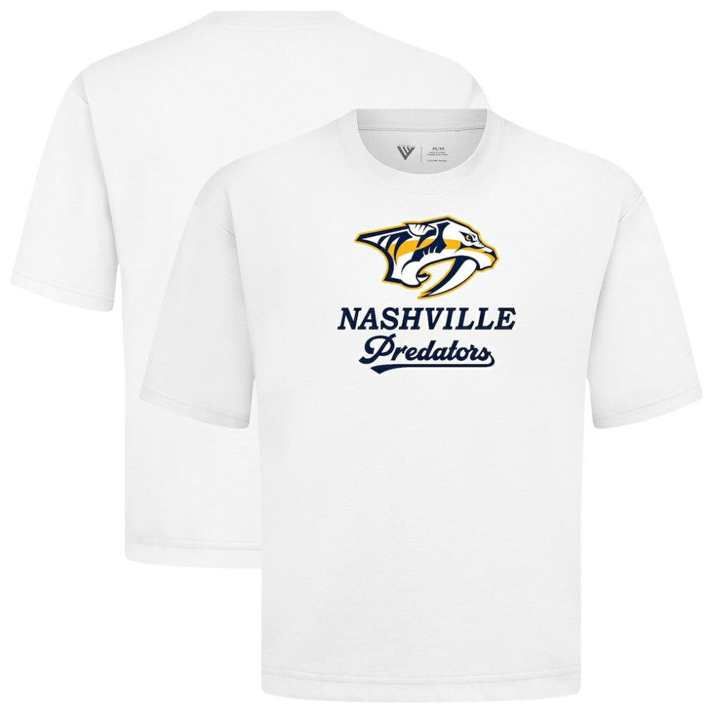 Nashville Predators Levelwear Team Surge Luxe Signature Knit T-Shirt White