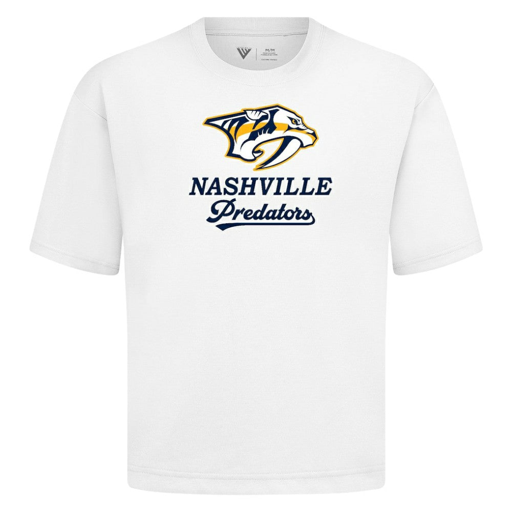 Nashville Predators Levelwear Team Surge Luxe Signature Knit T-Shirt White