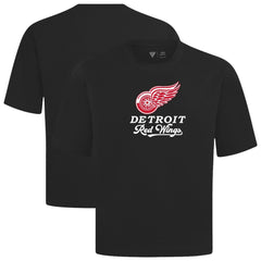 Detroit Red Wings Levelwear Team Surge Luxe Signature Knit T-Shirt Black