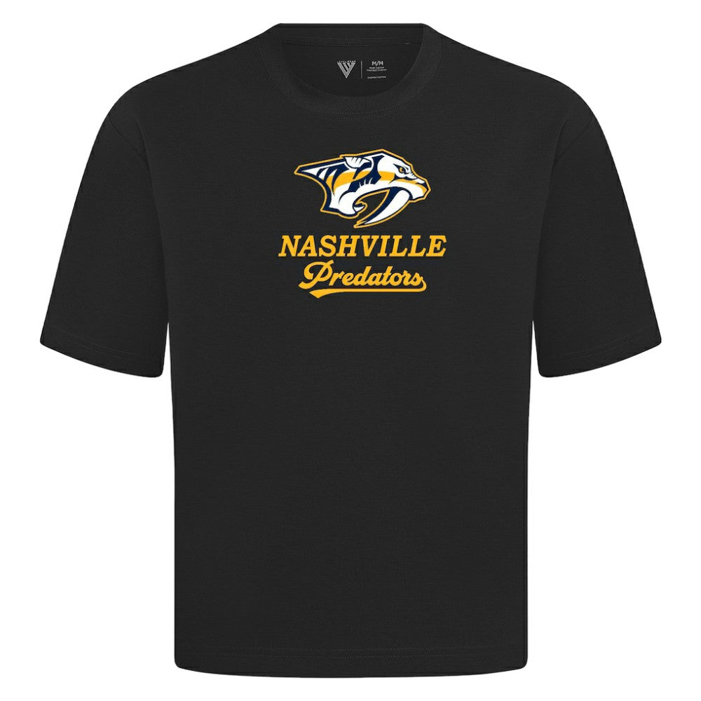 Nashville Predators Levelwear Team Surge Luxe Signature Knit T-Shirt Black