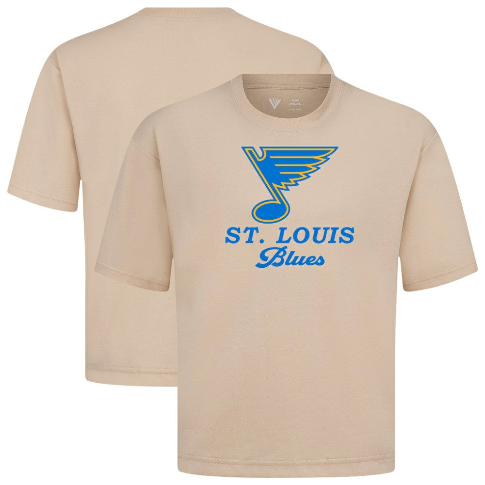 St. Louis Blues Levelwear Team Surge Luxe Signature Knit T-Shirt Khaki