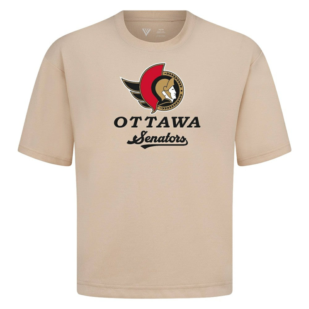 Ottawa Senators Levelwear Team Surge Luxe Signature Knit T-Shirt Khaki