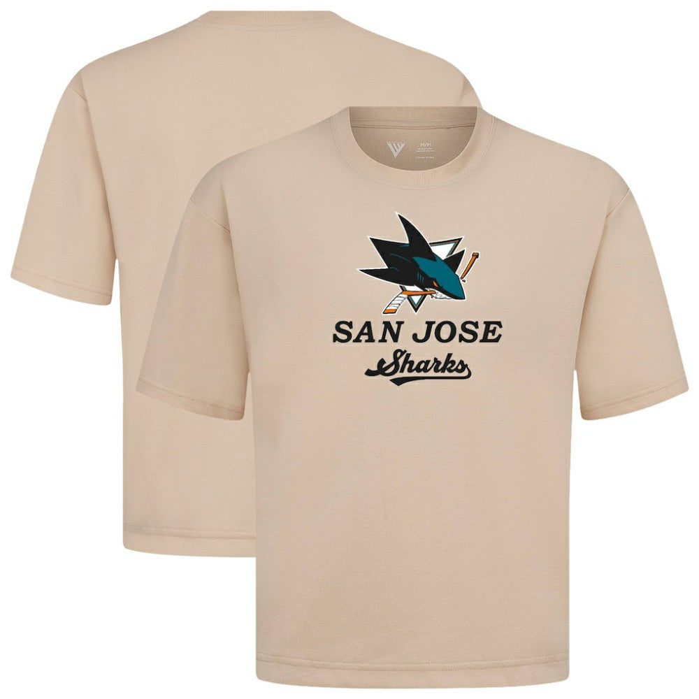San Jose Sharks Levelwear Team Surge Luxe Signature Knit T-Shirt Khaki