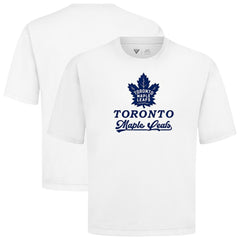 Toronto Maple Leafs Levelwear Team Surge Luxe Signature Knit T-Shirt White