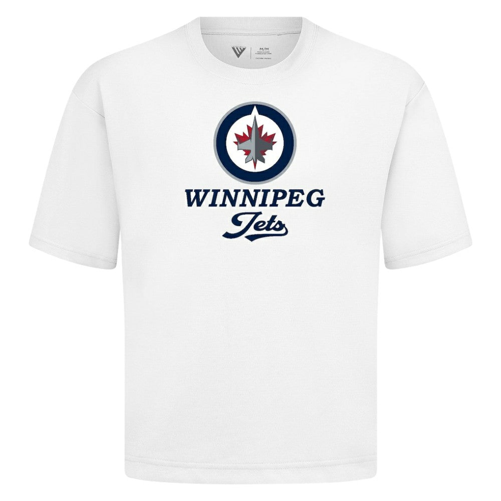 Winnipeg Jets Levelwear Team Surge Luxe Signature Knit T-Shirt White