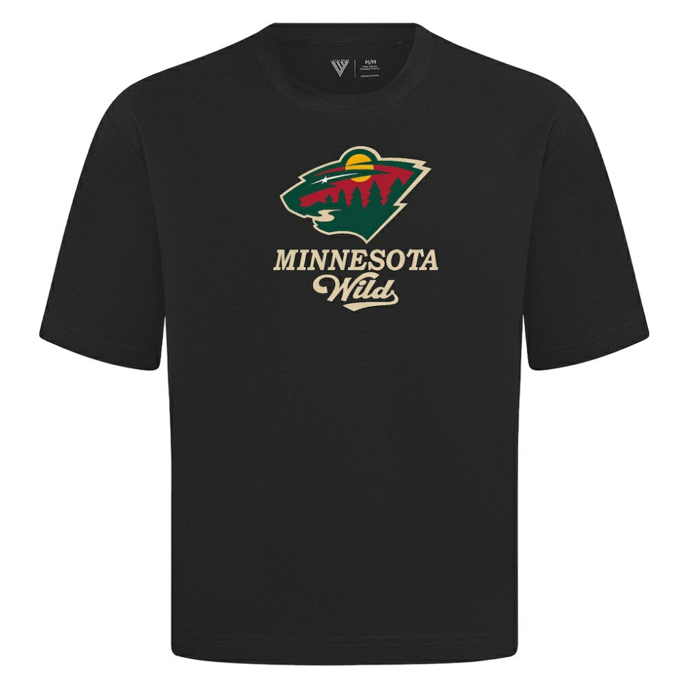 Minnesota Wild Levelwear Team Surge Luxe Signature Knit T-Shirt Black