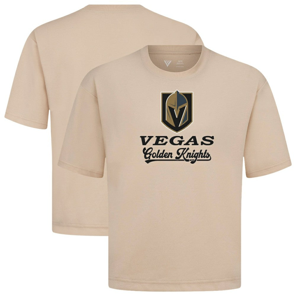 Vegas Golden Knights Levelwear Team Surge Luxe Signature Knit T-Shirt Khaki