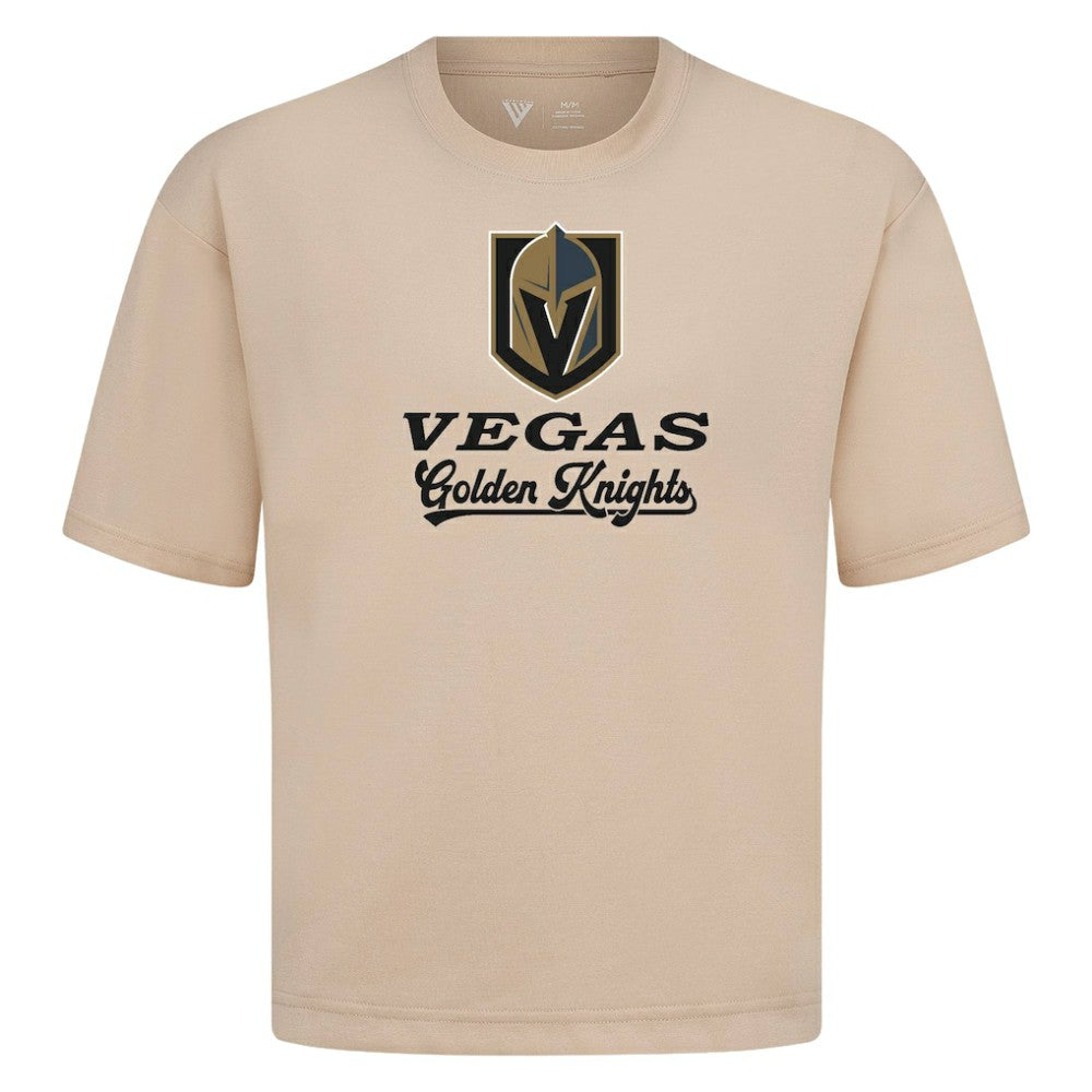 Vegas Golden Knights Levelwear Team Surge Luxe Signature Knit T-Shirt Khaki