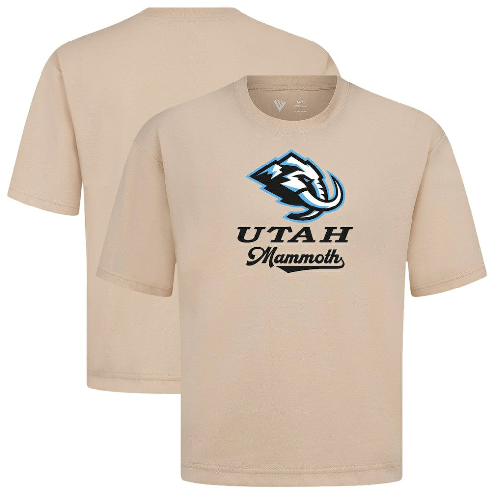 Utah Mammoth Levelwear Team Surge Luxe Signature Knit T-Shirt Khaki