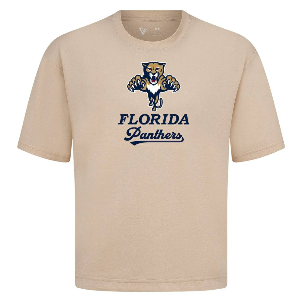 Florida Panthers Levelwear Team Surge Luxe Signature Knit T-Shirt Khaki