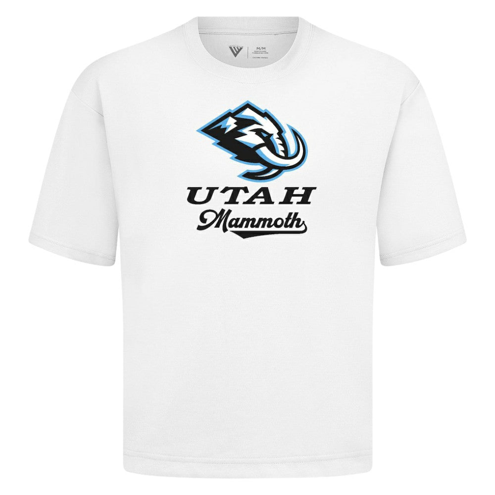 Utah Mammoth Levelwear Team Surge Luxe Signature Knit T-Shirt White
