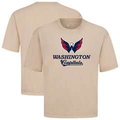 Washington Capitals Levelwear Team Surge Luxe Signature Knit T-Shirt Khaki