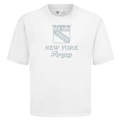 New York Rangers Levelwear Shadow Surge Luxe Signature Knit T-Shirt White