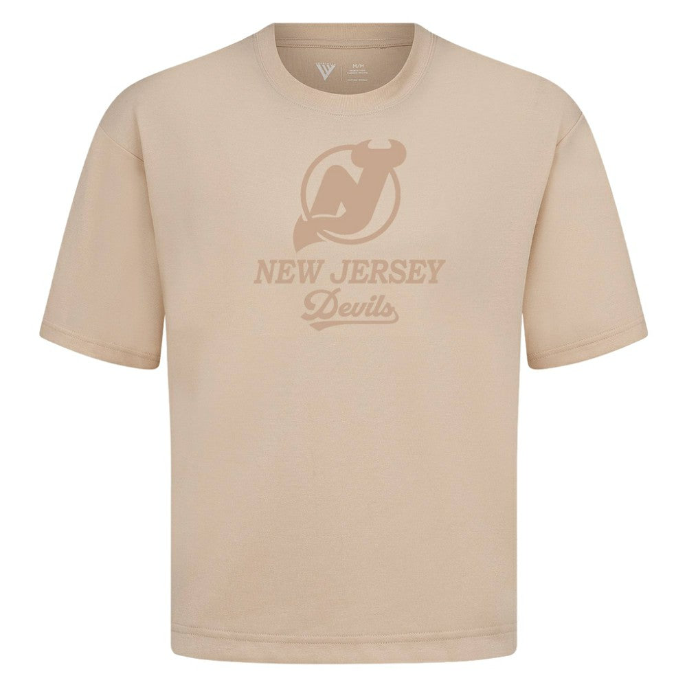 New Jersey Devils Levelwear Shadow Surge Luxe Signature Knit T-Shirt Khaki