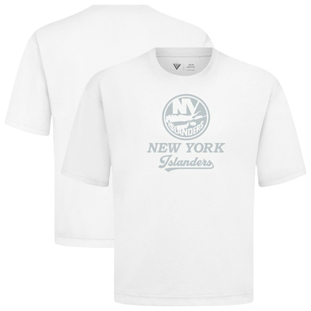 New York Islanders Levelwear Shadow Surge Luxe Signature Knit T-Shirt White