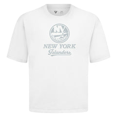New York Islanders Levelwear Shadow Surge Luxe Signature Knit T-Shirt White
