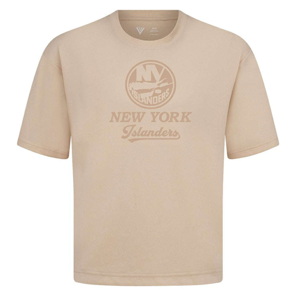 New York Islanders Levelwear Shadow Surge Luxe Signature Knit T-Shirt Khaki