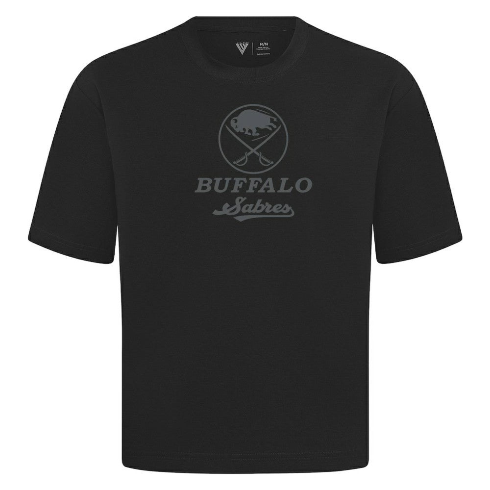 Buffalo Sabres Levelwear Shadow Surge Luxe Signature Knit T-Shirt Black