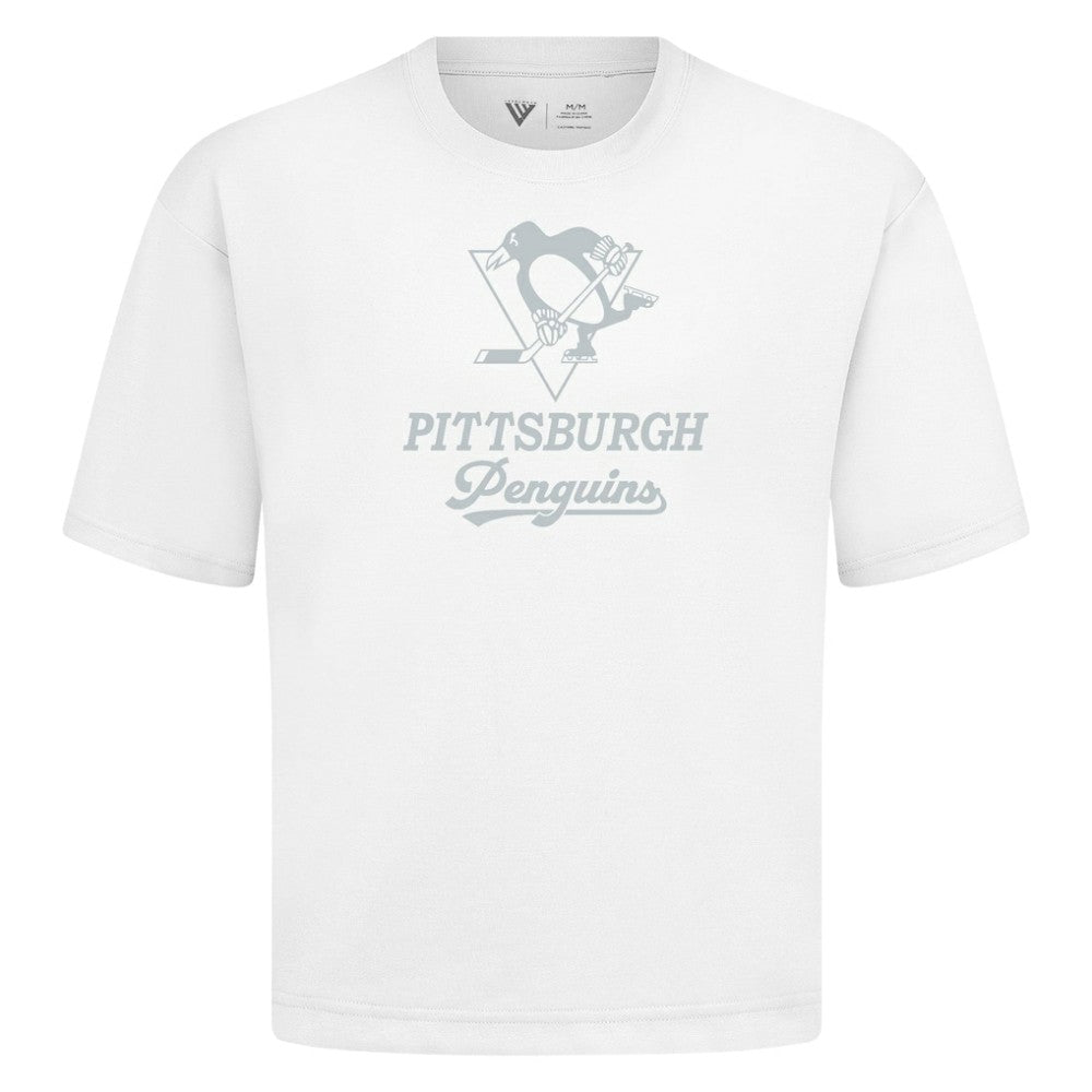 Pittsburgh Penguins Levelwear Shadow Surge Luxe Signature Knit T-Shirt White