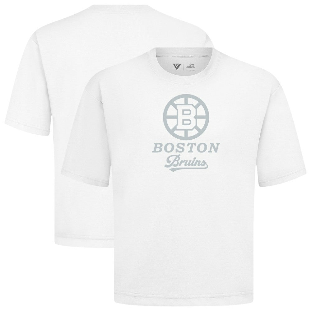 Boston Bruins Levelwear Shadow Surge Luxe Signature Knit T-Shirt White