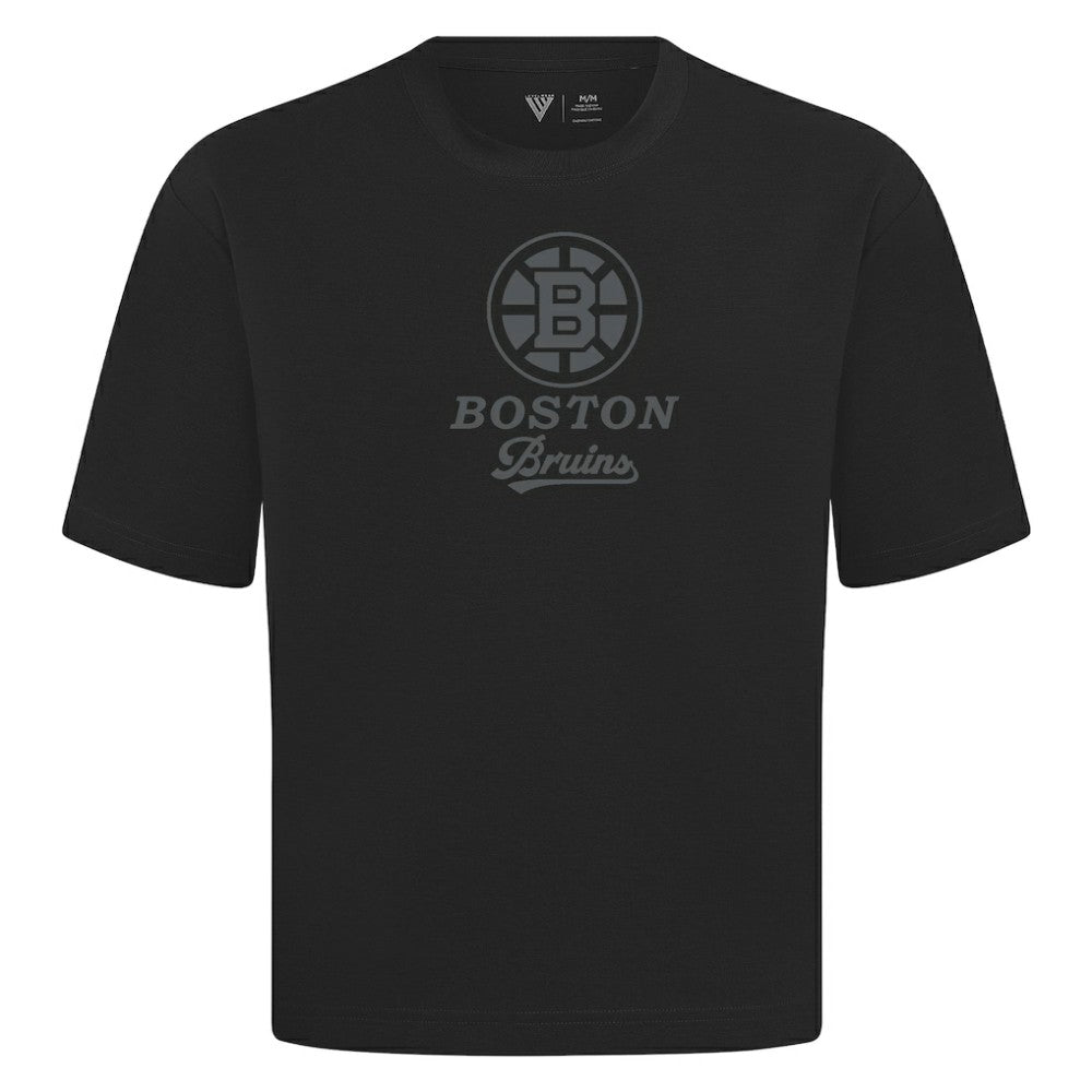Boston Bruins Levelwear Shadow Surge Luxe Signature Knit T-Shirt Black