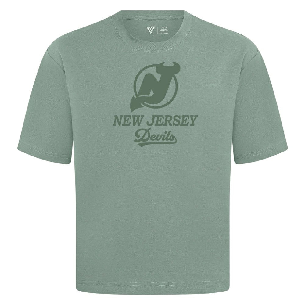 New Jersey Devils Levelwear Shadow Surge Luxe Signature Knit T-Shirt Green